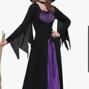 Womens costume Halloween Wicked Witch, Sorceress Dress Size Med